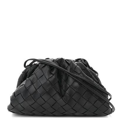 Bottega Veneta BOTTEGA VENETA Nappa Intrecciato The Mini Pouch Black 1 of 9