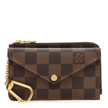 Louis Vuitton Damier Ebene Recto Verso Card Holder Red 1 of 7