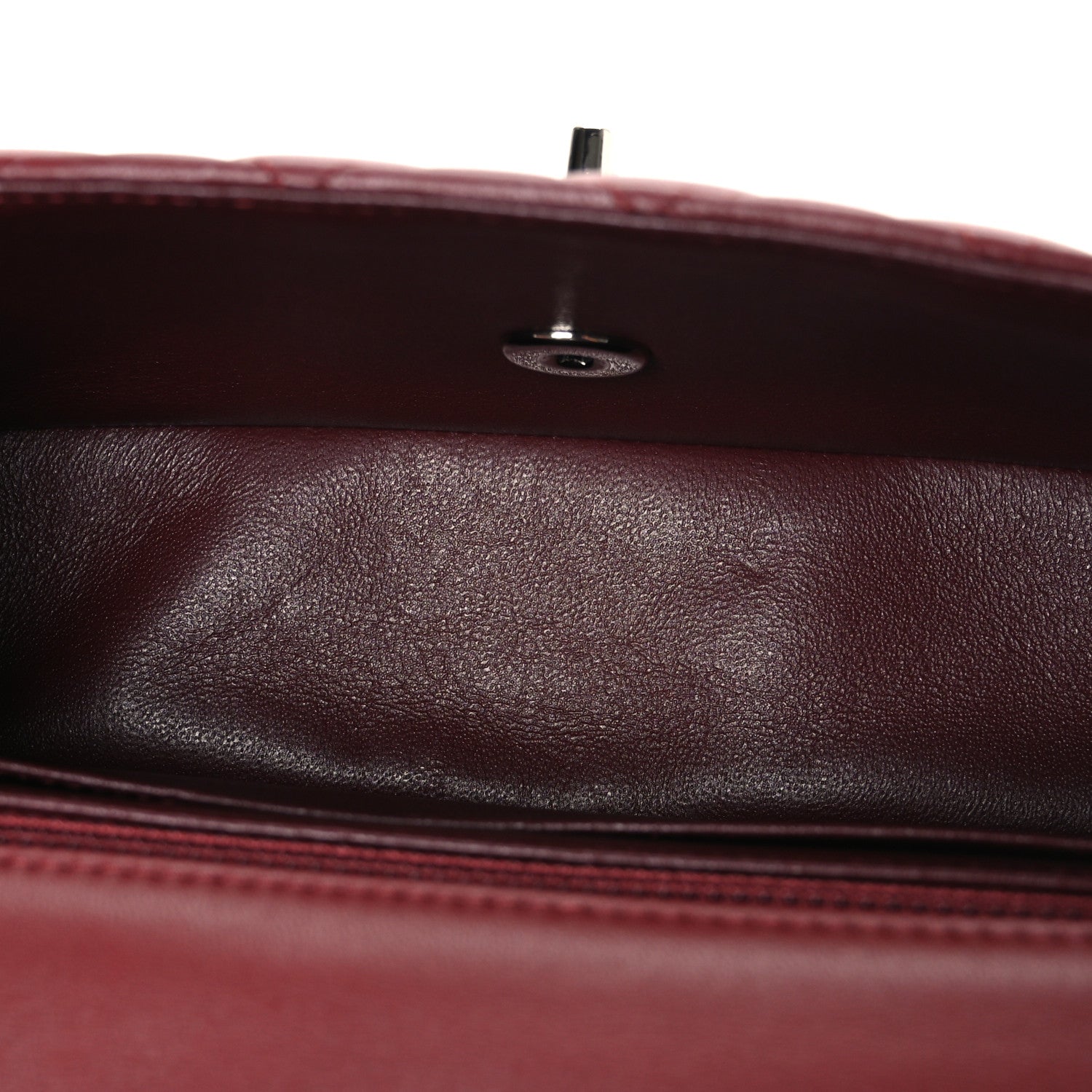 Chanel Lambskin Quilted Mini Rectangular Flap Burgundy 5 of 11