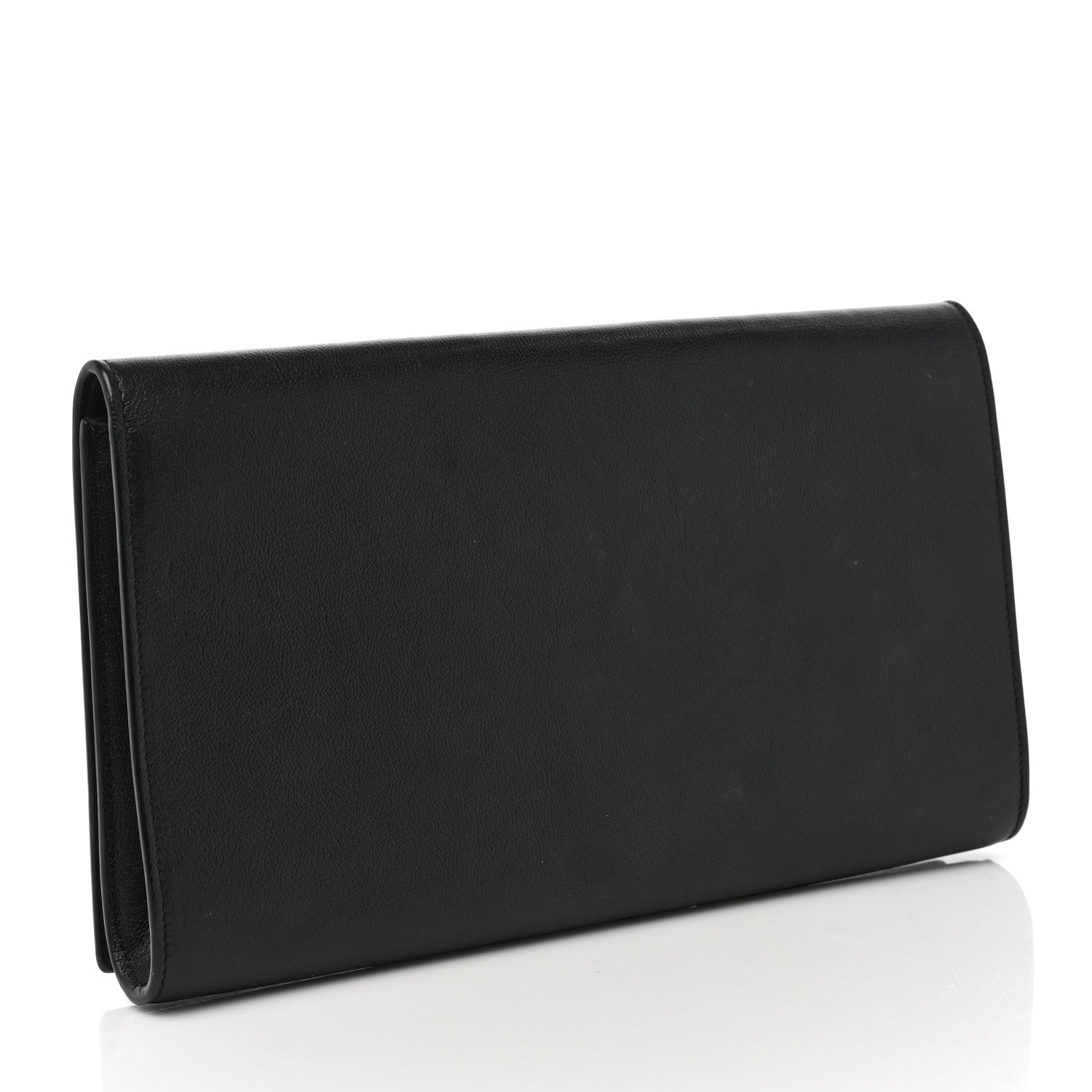 Saint Laurent Calfskin Monogram Large Belle De Jour Clutch Black 3 of 8