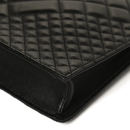 Versace Calfskin Quilted Large Tribute Icon Crossbody Pouch Black 11 of 12