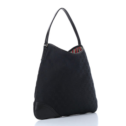 Gucci Monogram Medium New Britt Hobo Black 3 of 15