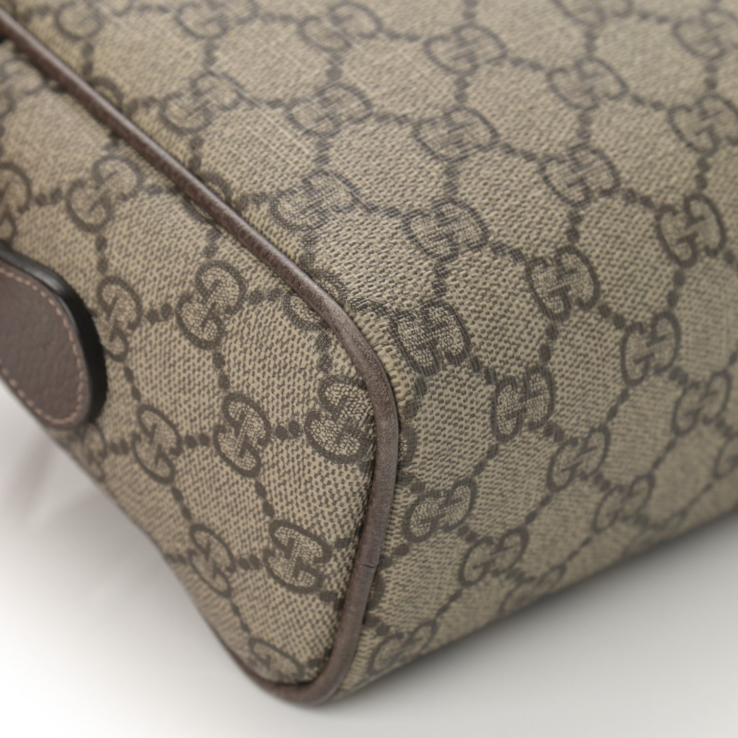GG Supreme Monogram Web Small Ophidia Shoulder Bag Brown