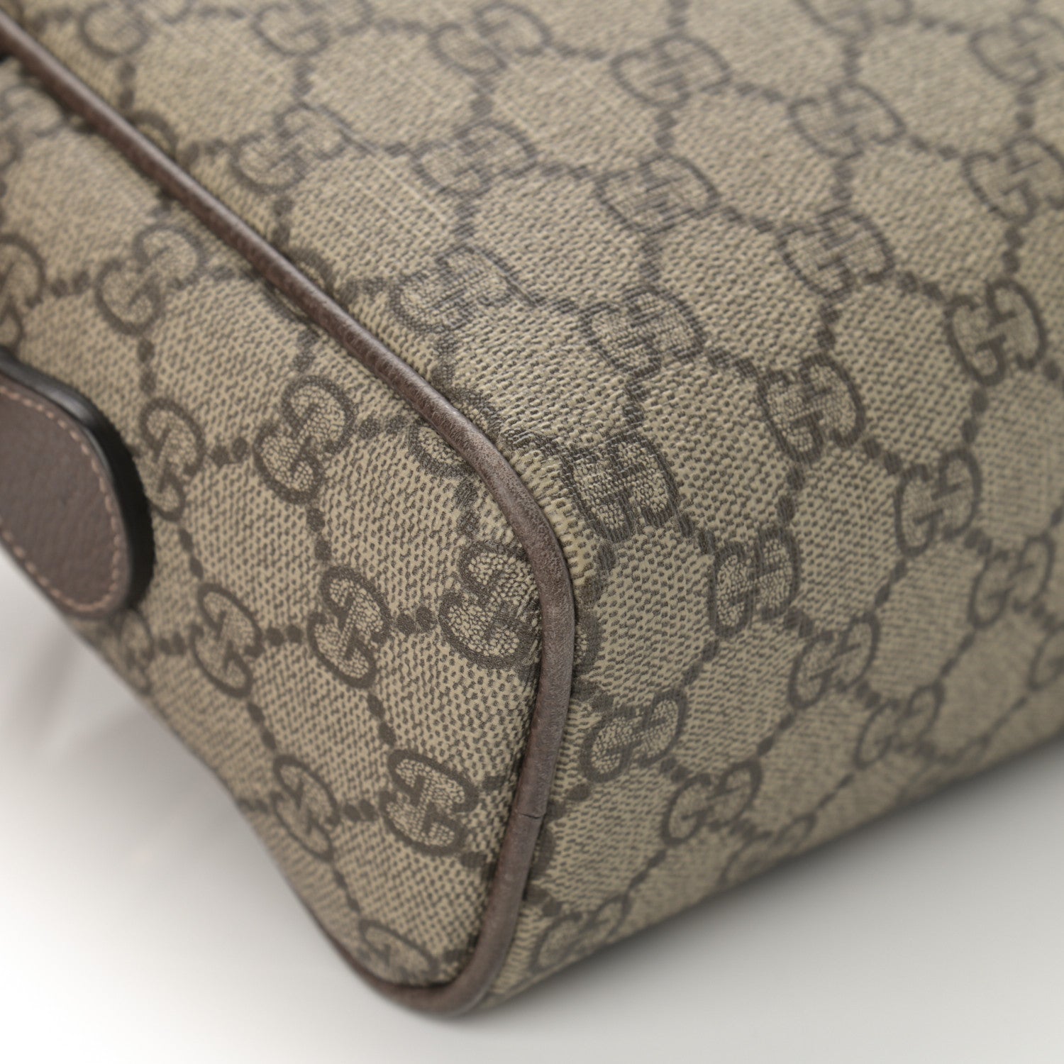 Gucci GG Supreme Monogram Web Small Ophidia Shoulder Bag Brown 12 of 21