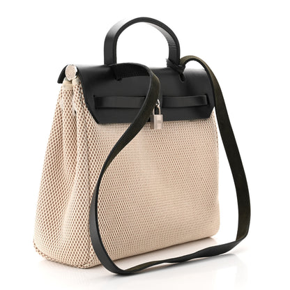 Hermes Vache Hunter Criss Viking Herbag Zip Retourne PM 31 Natural Black 3 of 13