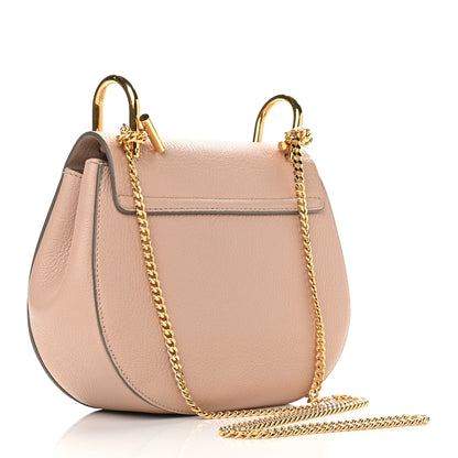 Chloe Grained Lambskin Mini Drew Shoulder Bag Cement Pink 3 of 8