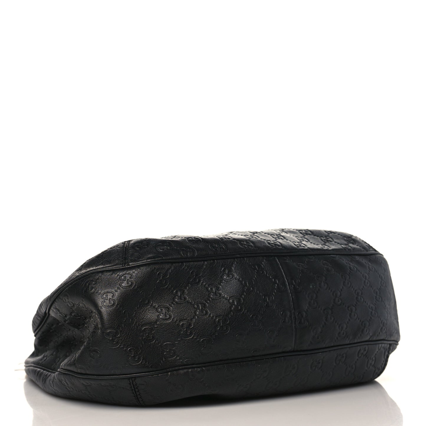Guccissima Large New Ladies Web Hobo Black