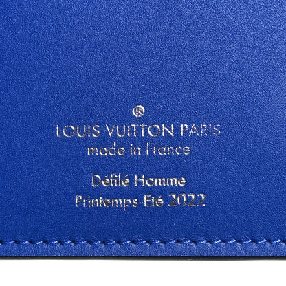 Louis Vuitton Taurillon Illusion Brazza Wallet Bleu Vert 6 of 7