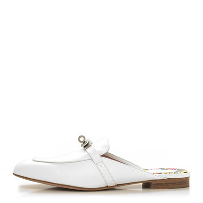 Hermes Calfskin Oz Mules 41 White 1 of 7
