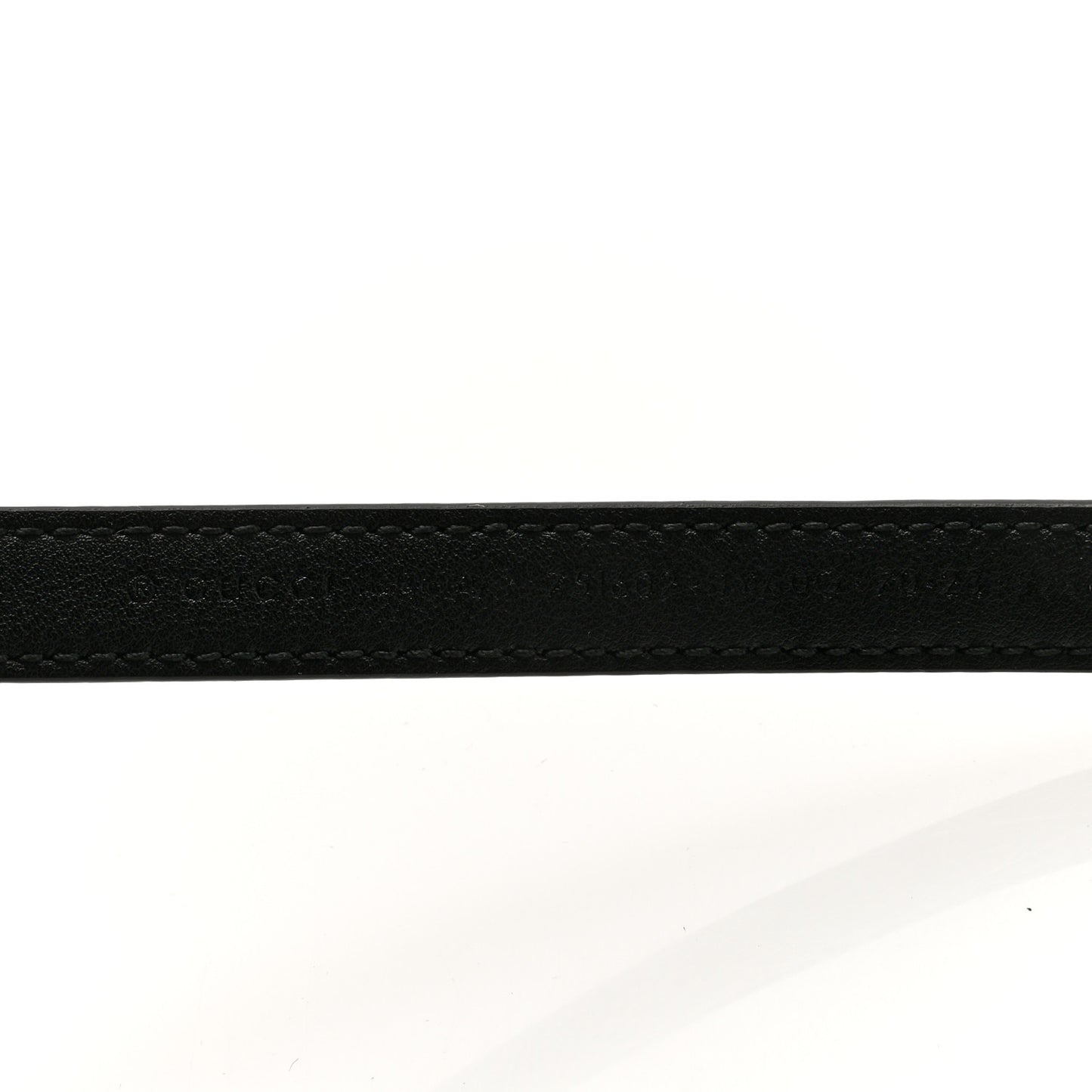 Plutone Calfskin Gucci Buckle 20mm Thin Belt 70 28 Black
