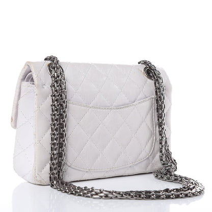 Chanel Aged Calfskin 50th Anniversary 2.55 Reissue 224 Flap White 3 of 18
