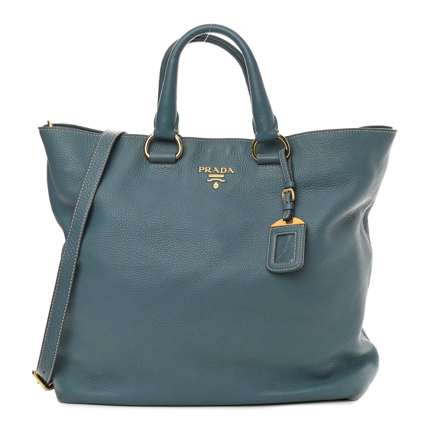 Cervo Deerskin Tote Blue