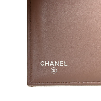 Chanel Caviar Chevron Quilted Medium Boy Flap Wallet Dark Beige 6 of 7
