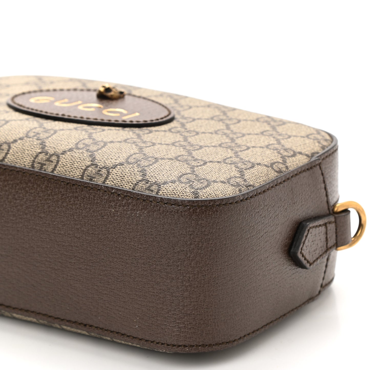 GG Supreme Monogram Web Neo Vintage Shoulder Bag Beige New Acero Crop