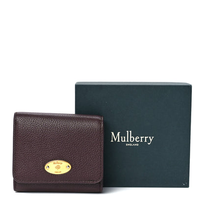 Mulberry Small Classic Grain Small Plaque French Purse Wallet Oxblood 12 of 12