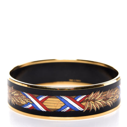 Hermes Enamel Printed Wide Bracelet 67 3 of 5