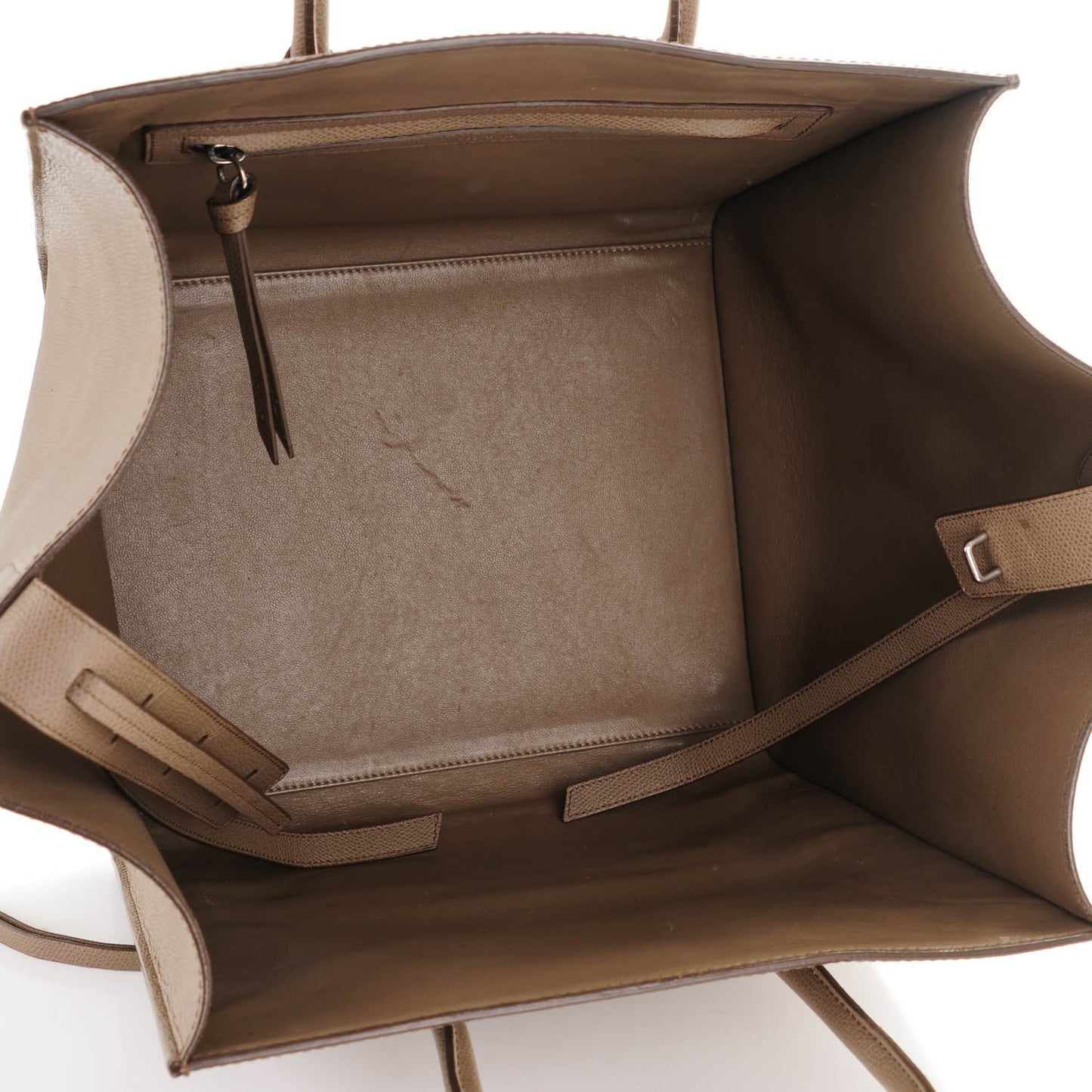 Grained Calfskin Medium Phantom Luggage Taupe