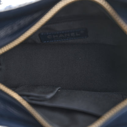 Chanel Tweed Calfskin Small Gabrielle Hobo Blue 6 of 14