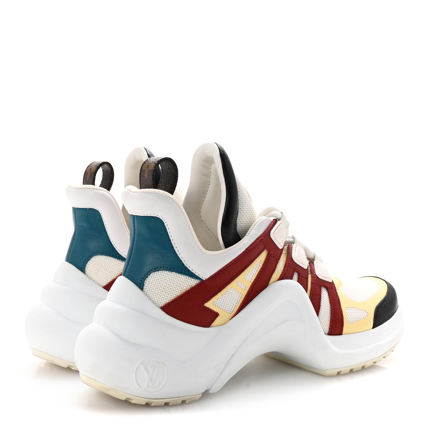 Louis Vuitton Calfskin Technical Nylon LV Archlight Sneakers 37 Terracotta 5 of 10