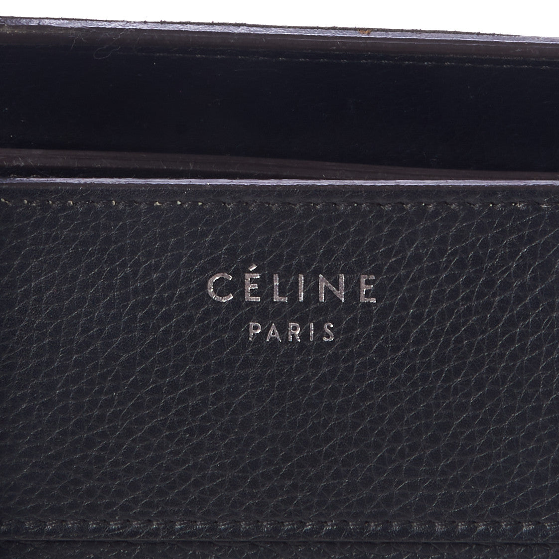Drummed Calfskin Mini Luggage Black
