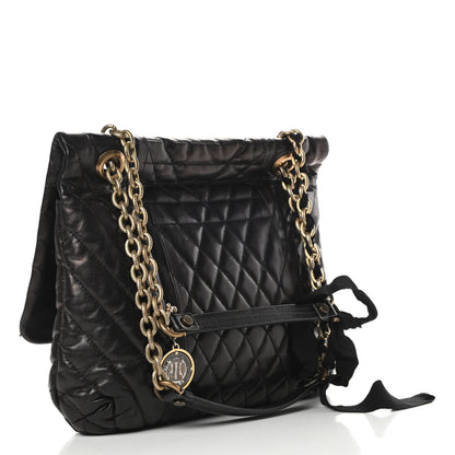 Lanvin Lambskin Quilted Medium Happy Shoulder Bag Black 3 of 10