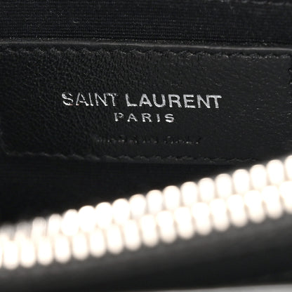 Saint Laurent Calfskin Y Quilted Monogram Medium Loulou Satchel Storm 6 of 10