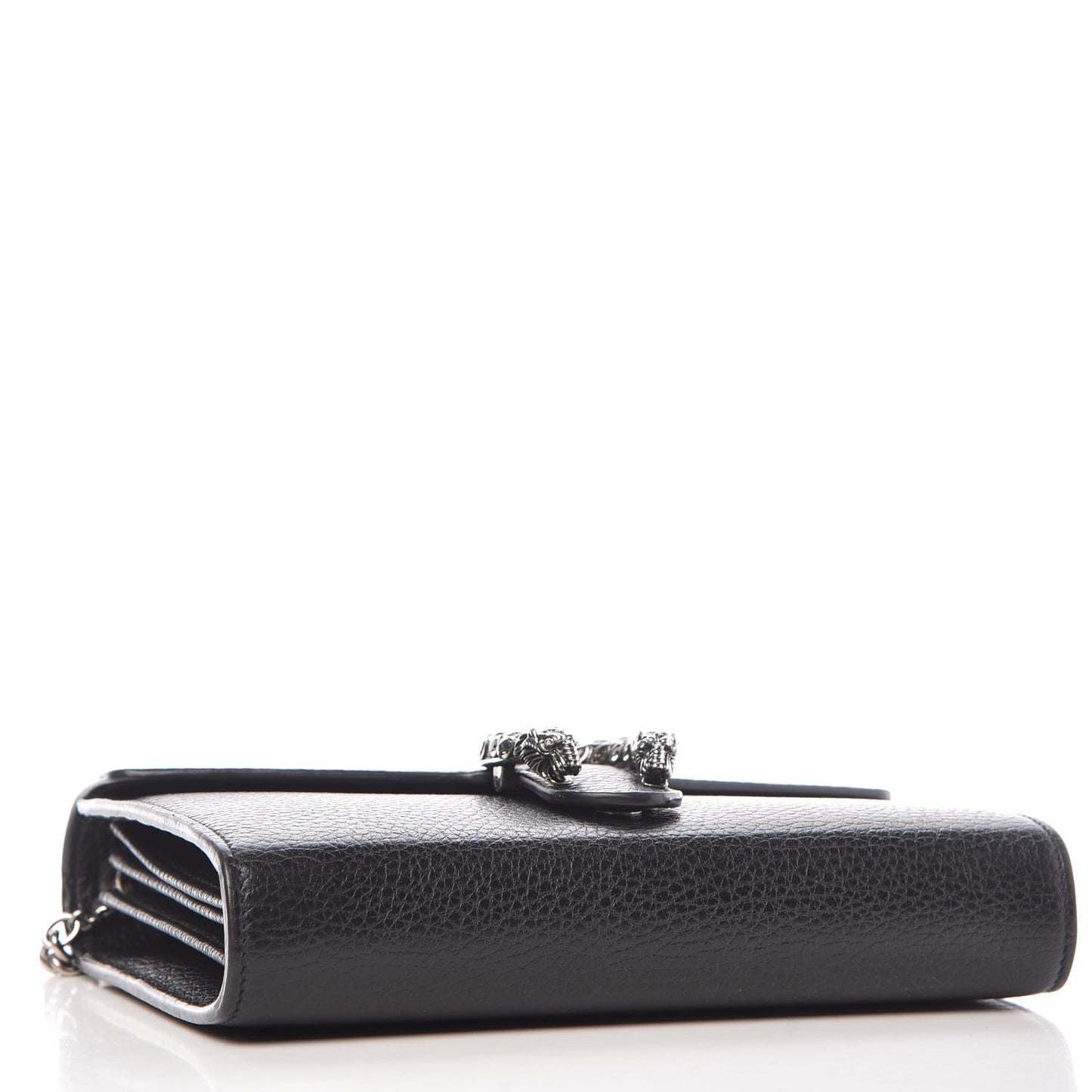 Calfskin Mini Dionysus Chain Wallet Black