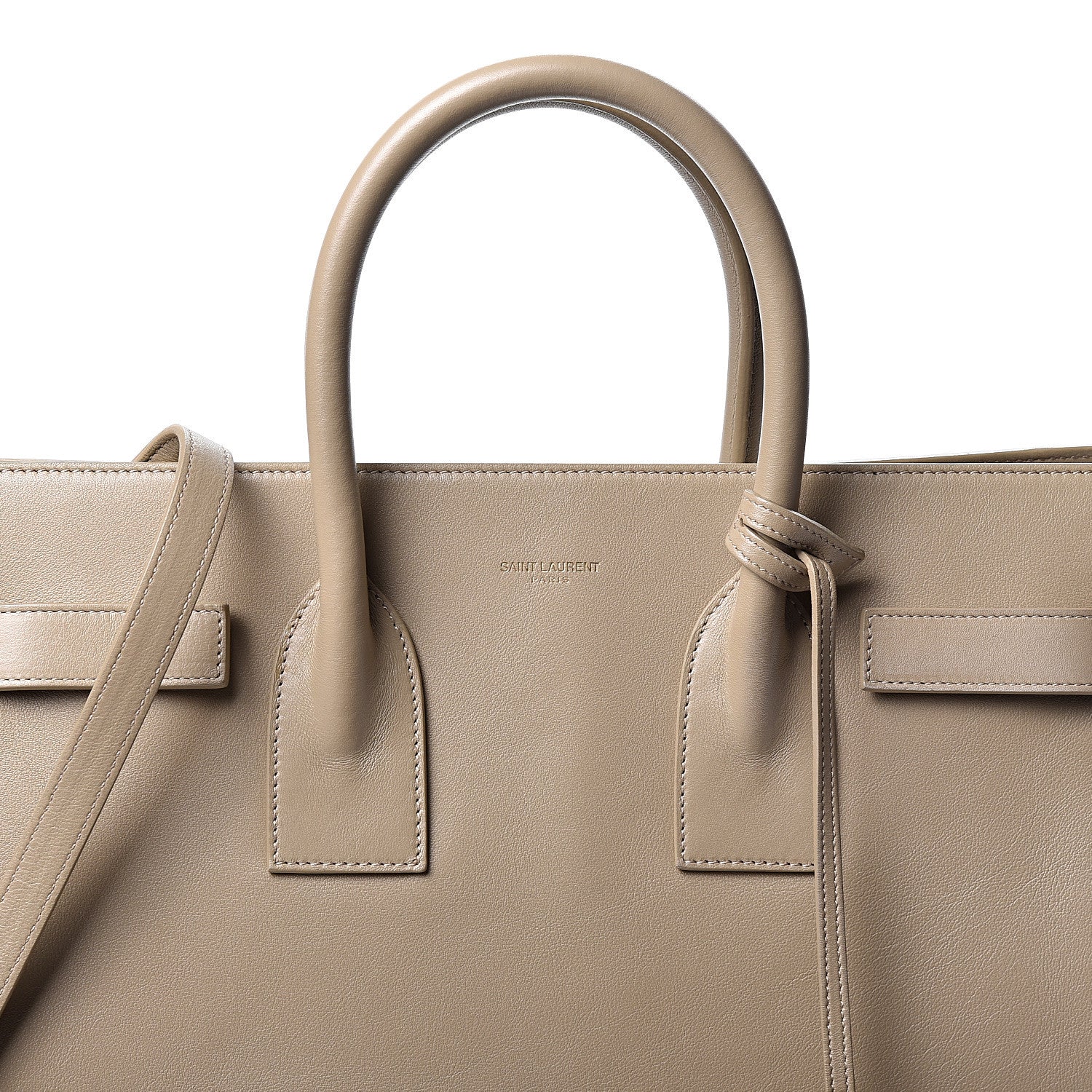 Saint Laurent Calfskin Small Sac De Jour Beige 7 of 9