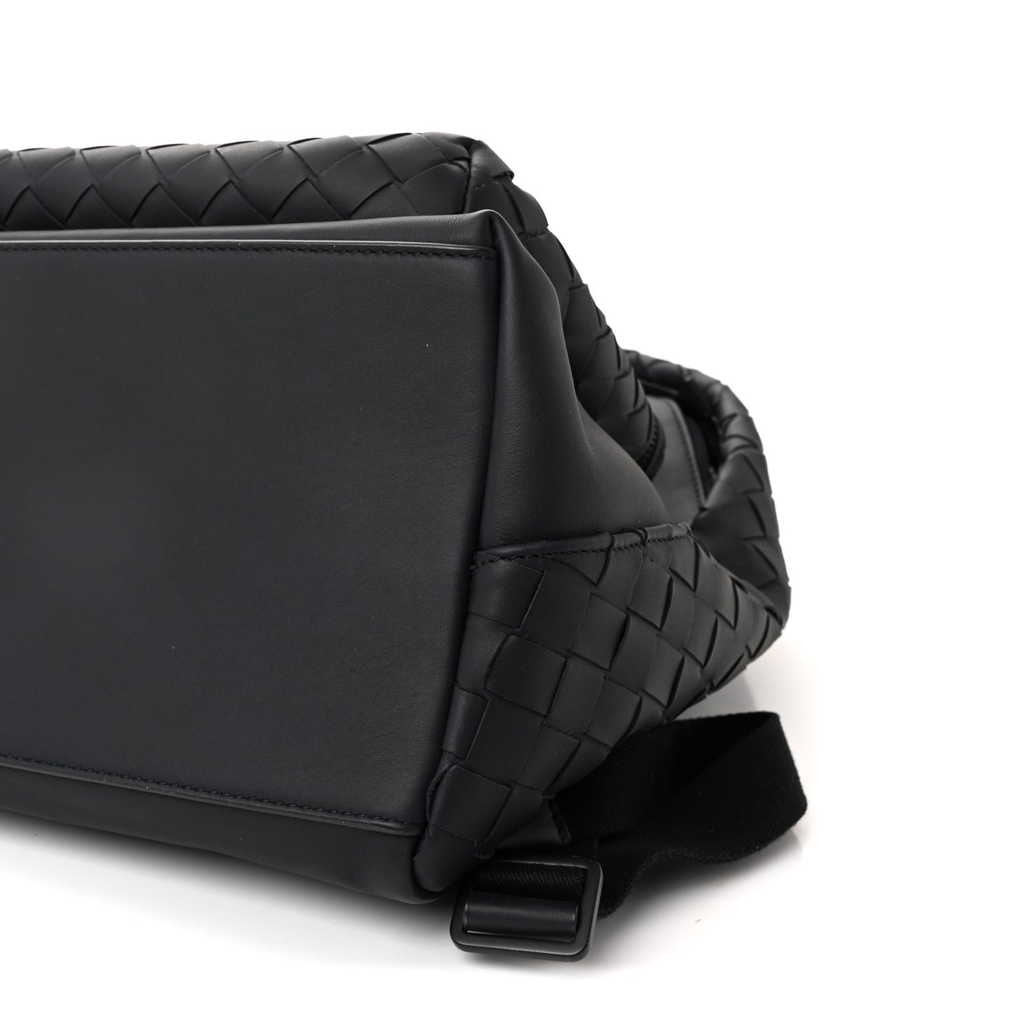 Smooth Calfskin Intrecciato Borsa Backpack Navy