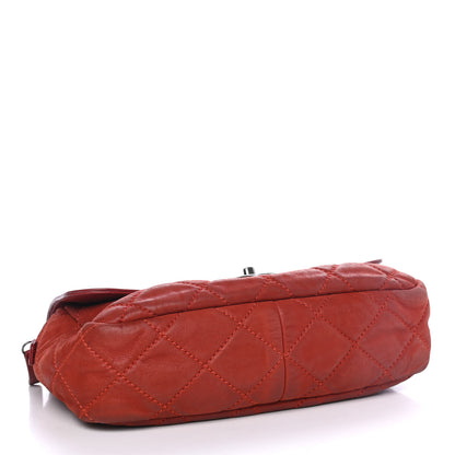 Chanel Iridescent Calfskin Medium In the Mix Flap Red 3 of 5