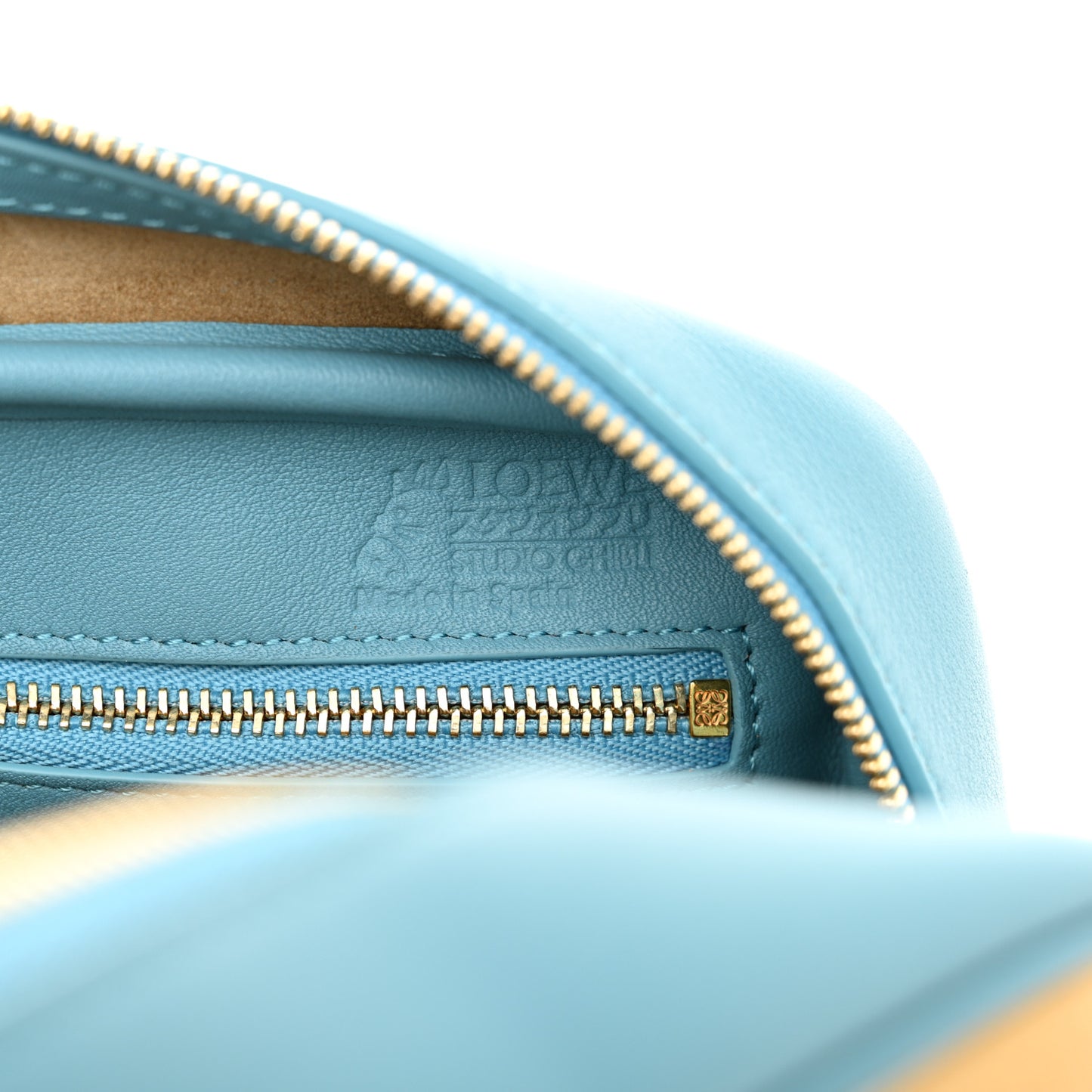X HOWLS MOVING CASTLE Calfskin Amazona 23 Blue Multicolor