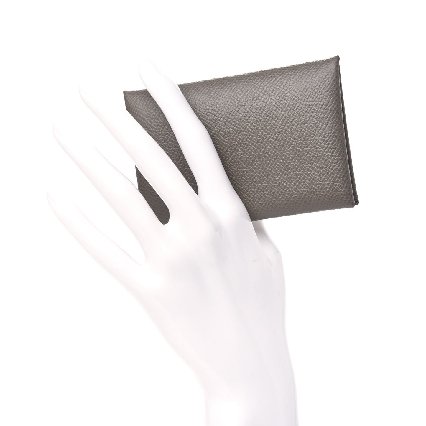 Epsom Verso Calvi Card Case Etain Vert Criquet