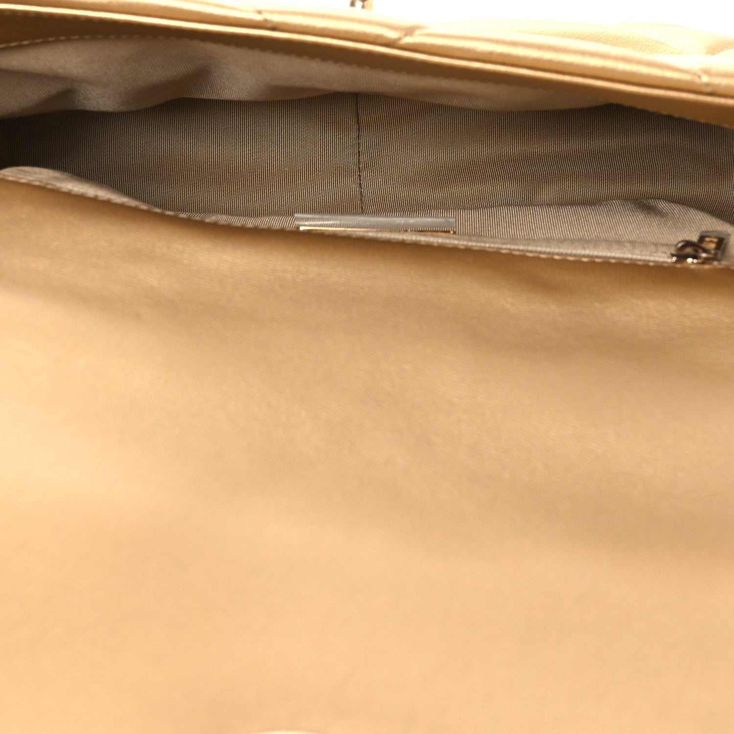 Chanel Metallic Goatskin Quilted Medium Chanel 19 Flap Gold 5 of 12