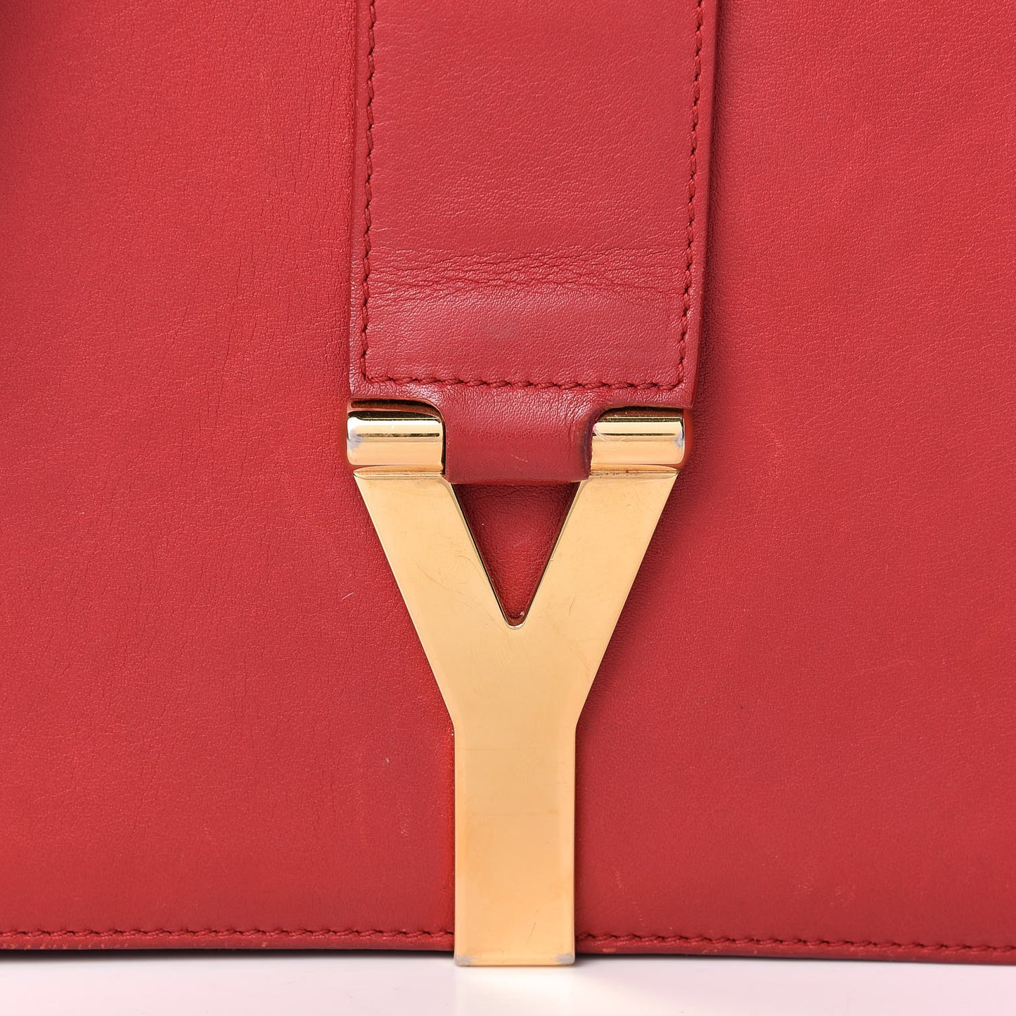 Calfskin Classic Y Satchel Red
