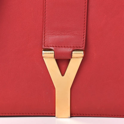 Saint Laurent Calfskin Classic Y Satchel Red 18 of 25