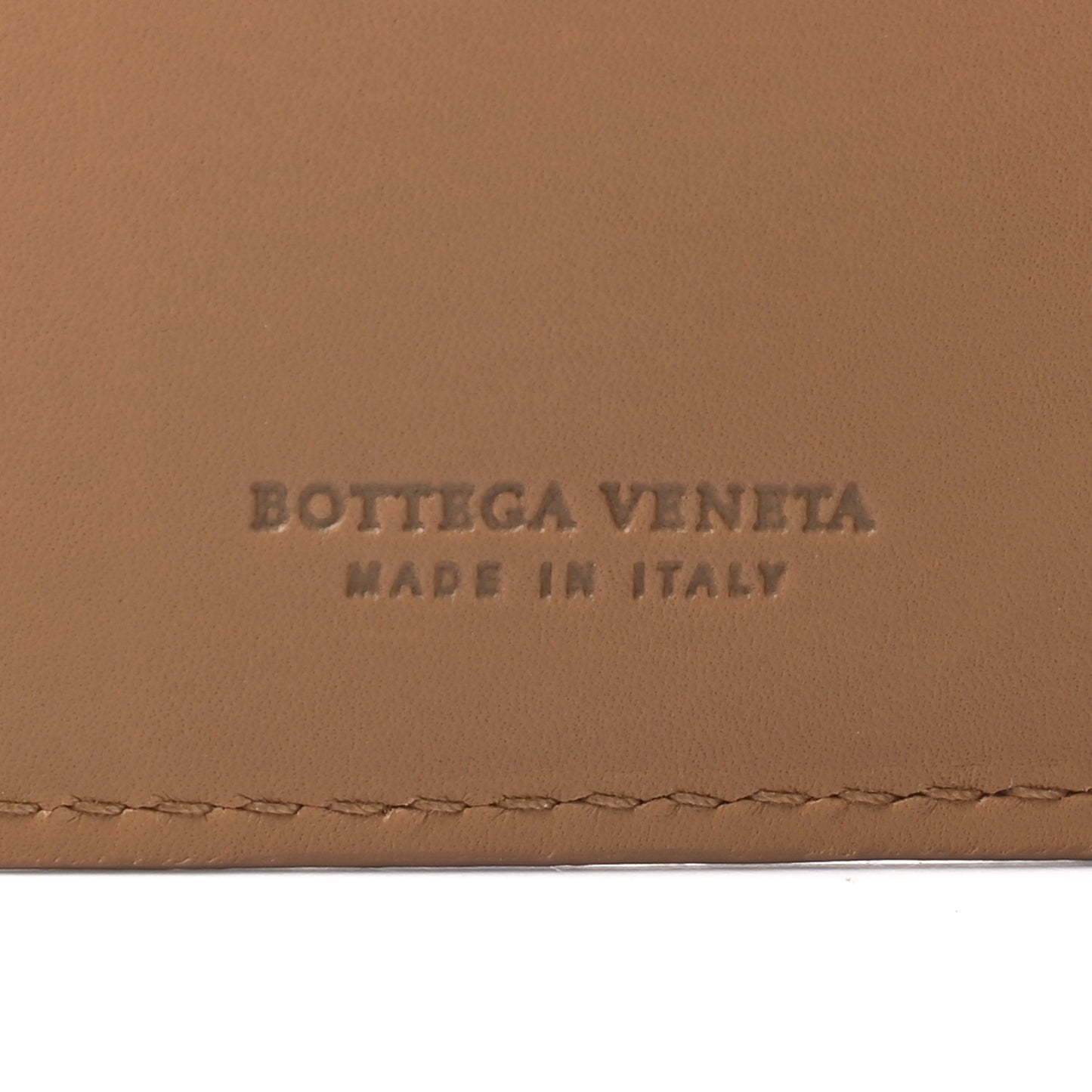 Nappa Intrecciato Bi-Fold Wallet Brown