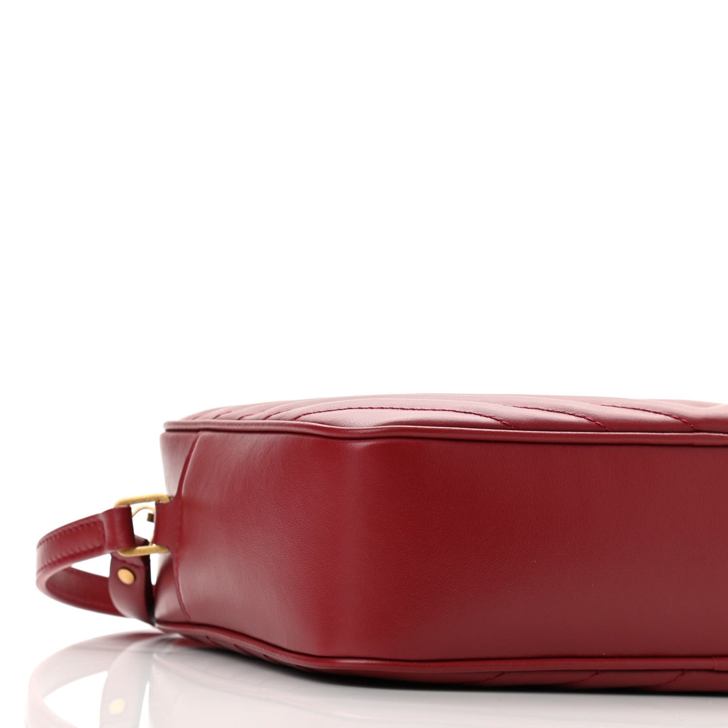Calfskin Matelasse Monogram Lou Camera Bag Red