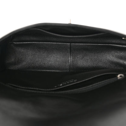 Chanel Calfskin Quilted Large Rock My Shoulder Flap Black 5 of 11