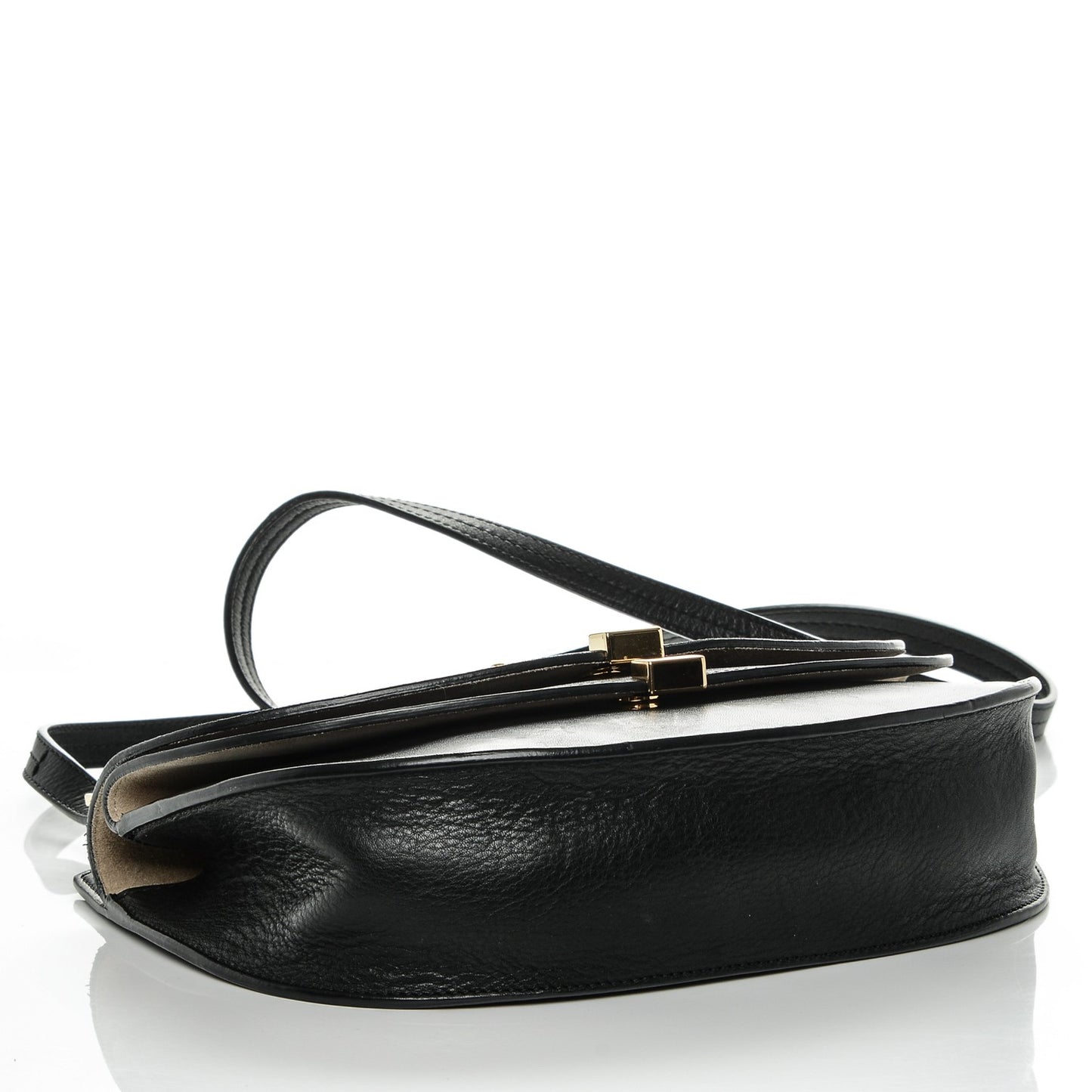 Calfskin Mini Georgia Crossbody Bag Black