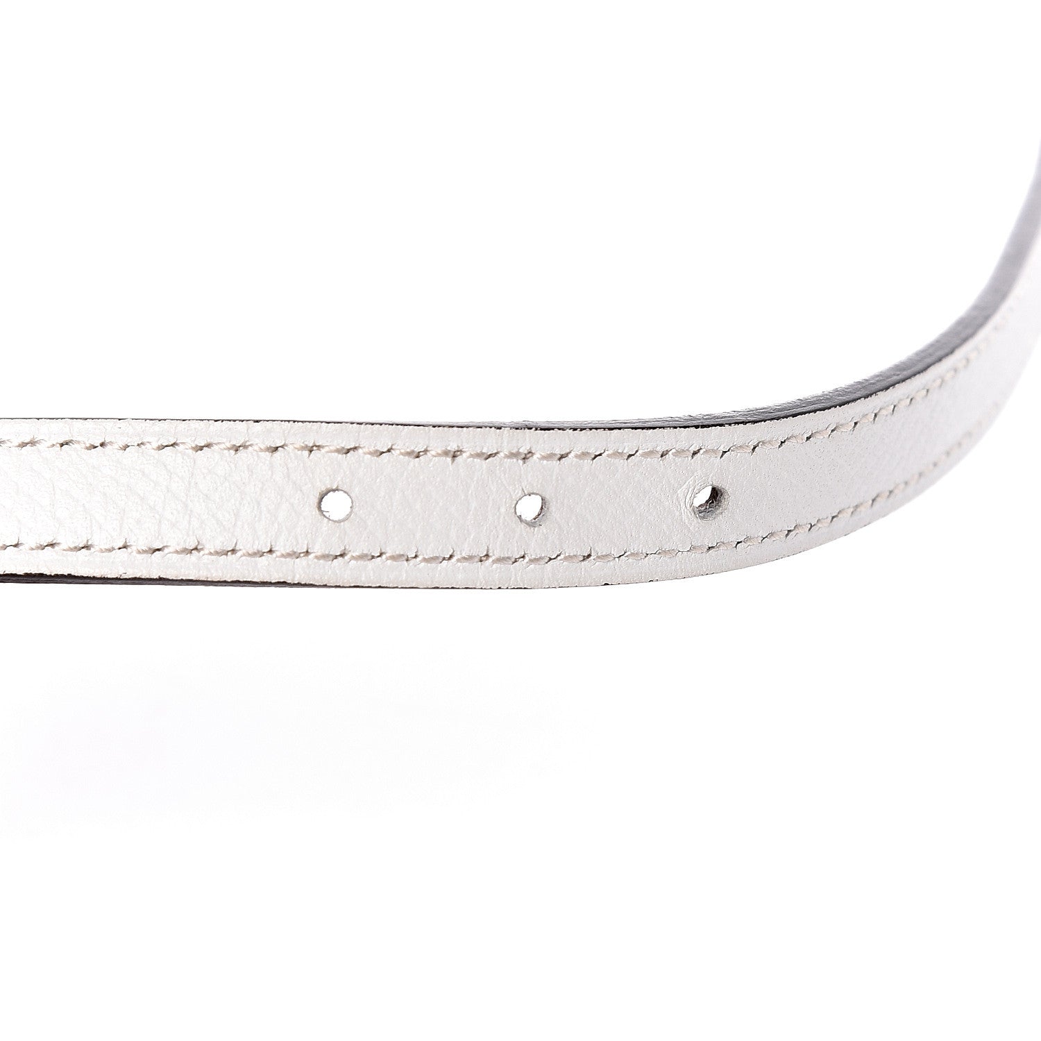 Hermes Swift Epsom 13mm Mini Laquee Reversible Belt 70 Etoupe White 5 of 7