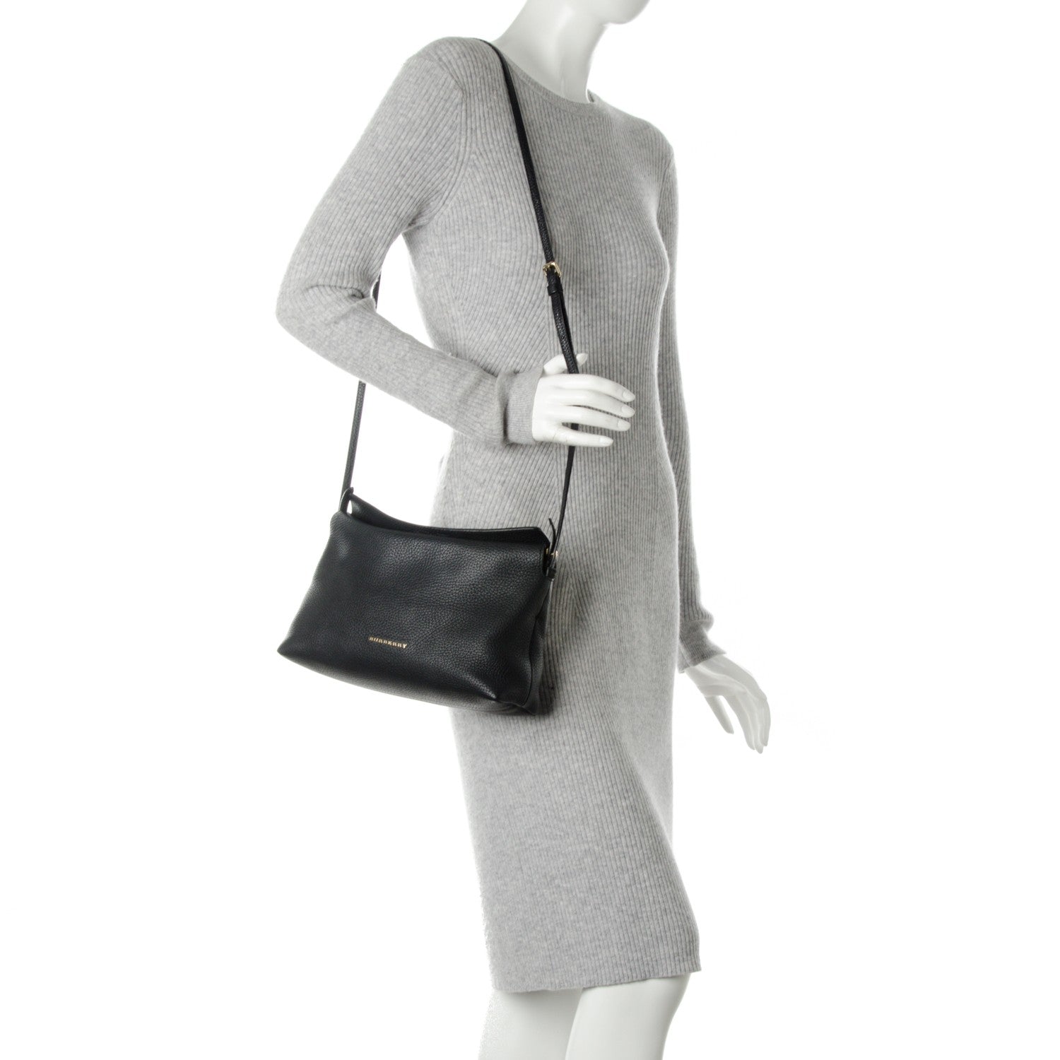 Burberry London Grainy Calfskin Small Leah Black 2 of 8