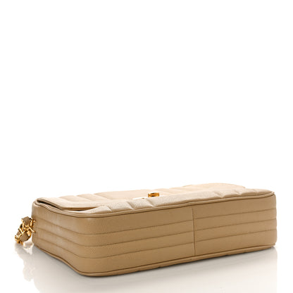 Chanel Caviar Vertical Quilt Camera Bag Beige 4 of 15