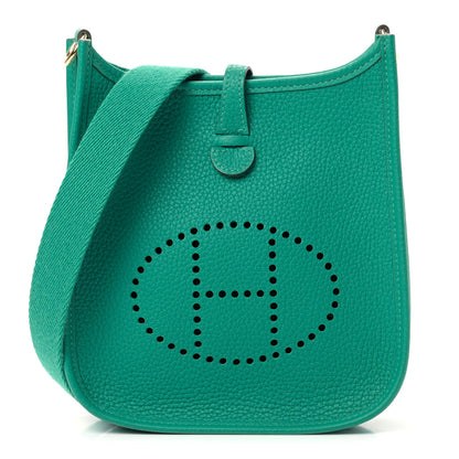 Hermes Taurillon Clemence Evelyne TPM Vert Verone 1 of 9