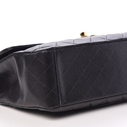 Chanel Lambskin Quilted XL Jumbo Single Flap Black 6 of 14