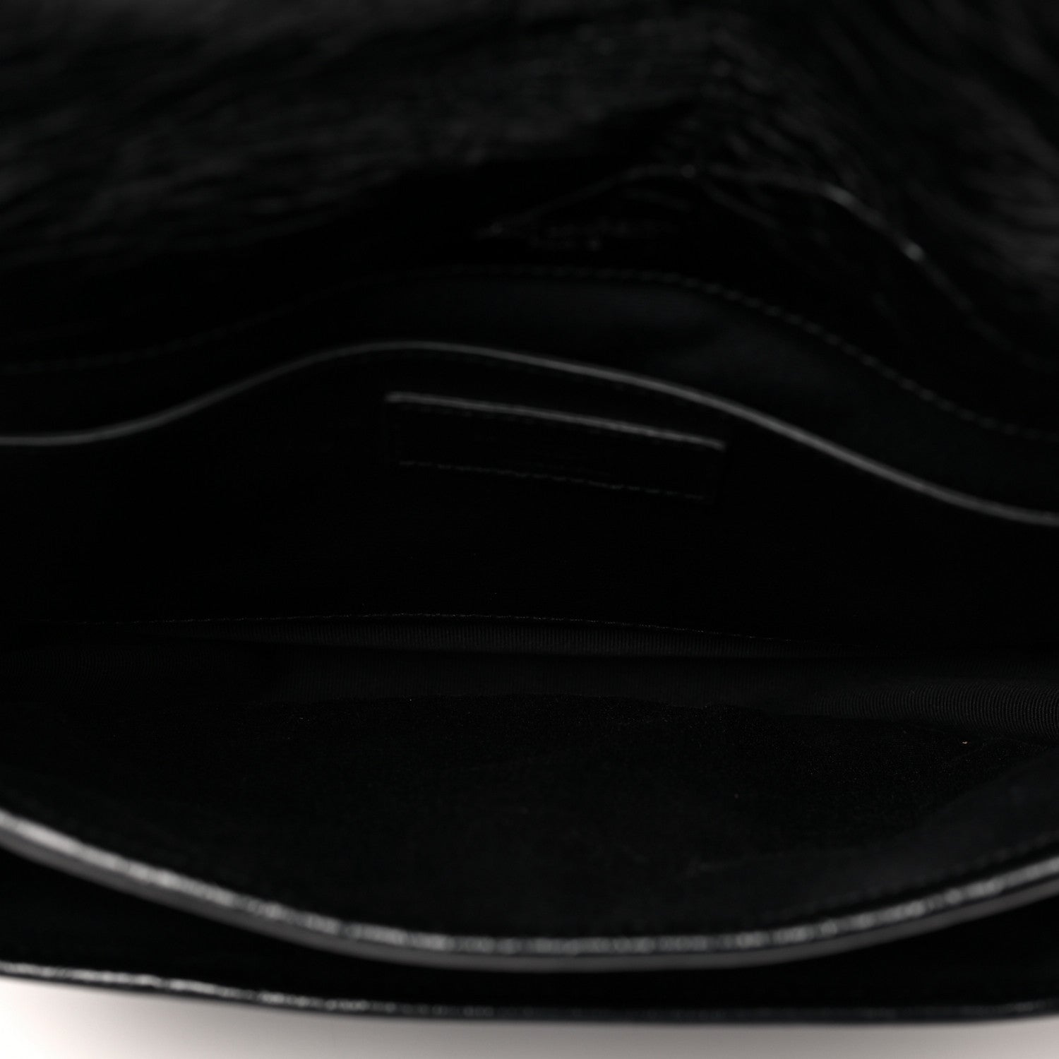 Saint Laurent Crinkled Calfskin Matelasse Monogram Baby Niki Chain Satchel Black 5 of 9