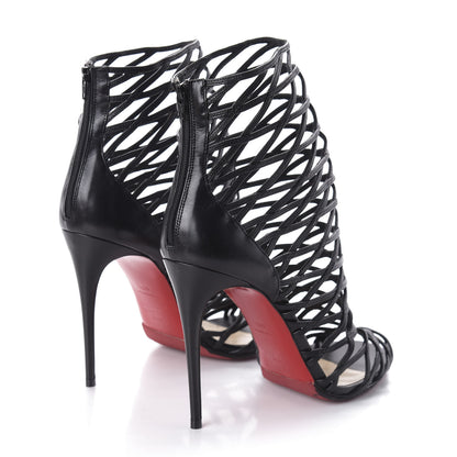 Christian Louboutin Kid Mille Cinque 100 Ankle Boots 40.5 Black 4 of 8