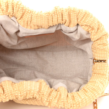 Mansur Gavriel Woven Raffia Mini Cloud Chain Clutch Natural 5 of 9