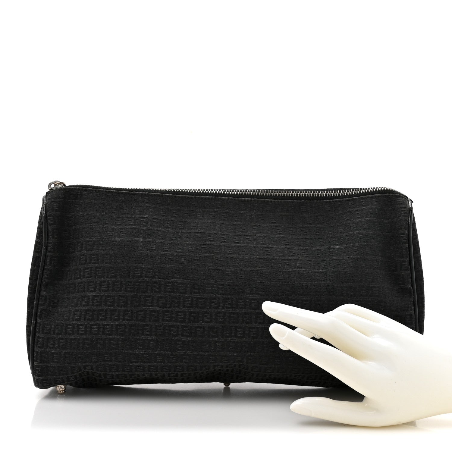 Fendi Zucchino Pochette Black 1860712 – FASHIONPHILE