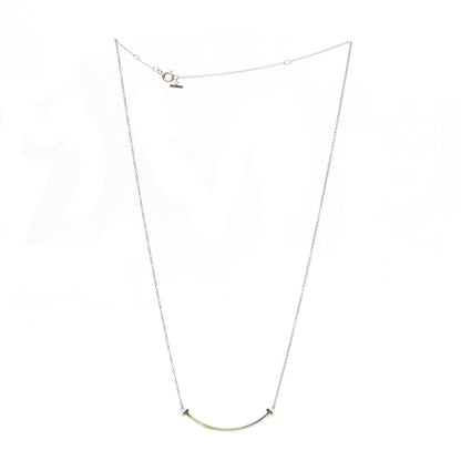 Tiffany 18K Yellow Gold Small T Smile Pendant Necklace 3 of 6