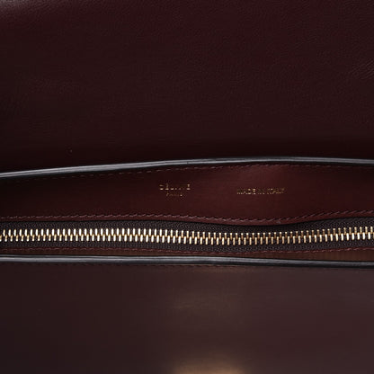 Celine Smooth Calfskin Suede Medium Trapeze Burgundy 7 of 12
